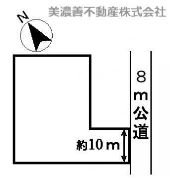 ３２０４５　山県市東深瀬土地の区画図