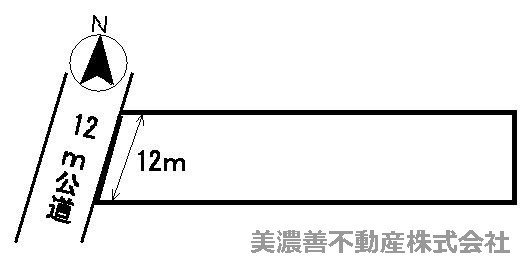 ３４５９４　岐阜市粟野東土地の区画図