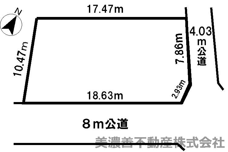 ３６８５９　岐阜市加野土地の区画図