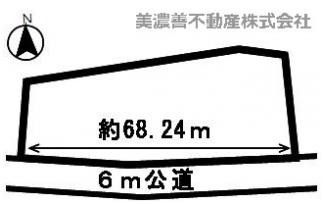 ４５２２５　岐阜市日野北土地の区画図