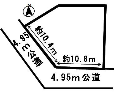 ４５６６２　岐阜市諏訪山土地　の区画図