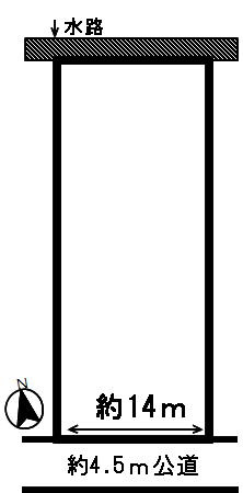 ４９１９６　岐阜市切通土地　の区画図