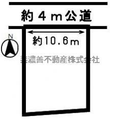 ４３５４４　岐阜市粟野土地の区画図