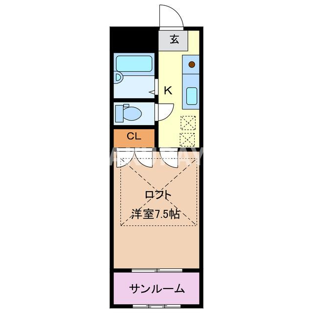 富澤第一ビルの間取り|現況と異なる場合があります。
