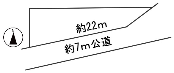 ３７８２４　岐阜市西荘土地の区画図