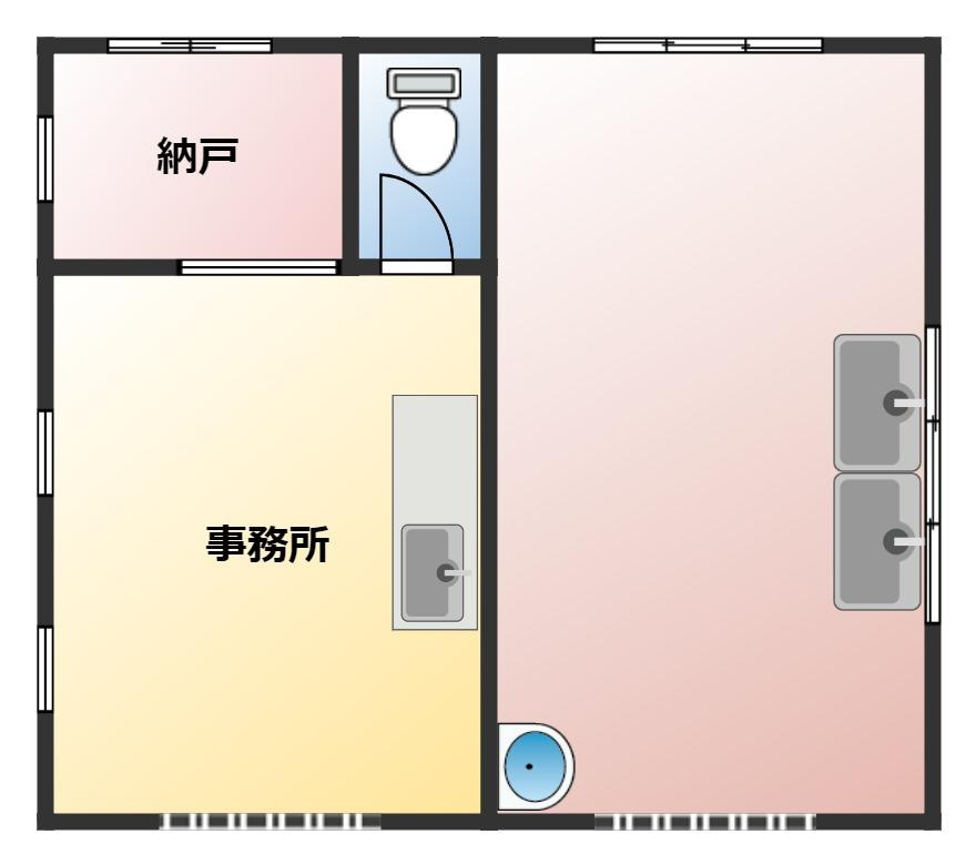 嵐山町戸口様店舗の間取り|図面