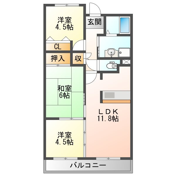 エクセル姫島の間取り