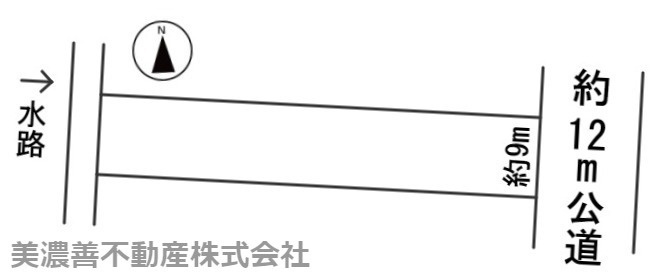 ５００８４　羽島市福寿町平方土地の区画図