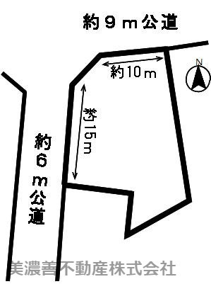 ５０９９８　岐阜市安食字志良古土地の区画図