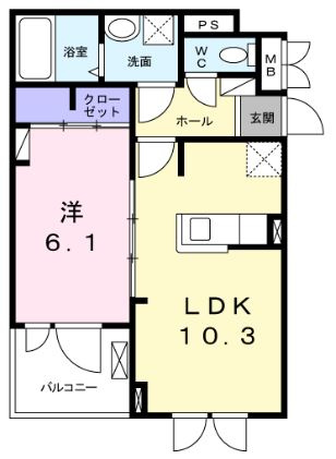 オベルジーヌの間取り