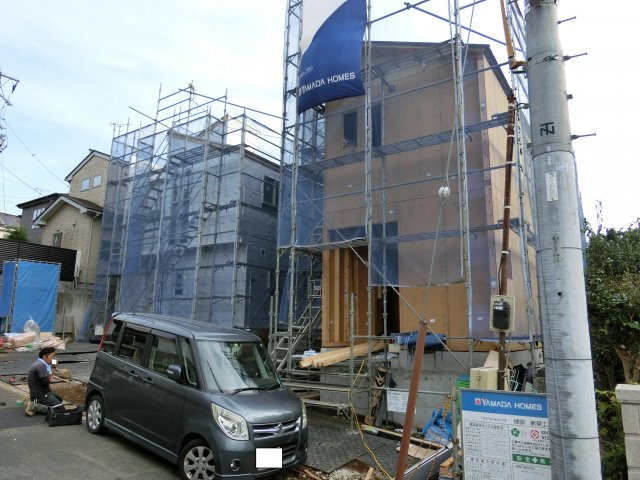 花見川区柏井1丁目　新築分譲　全２棟の外観|柏井１丁目　新築戸建　全２棟　令和２年９月１７日撮影