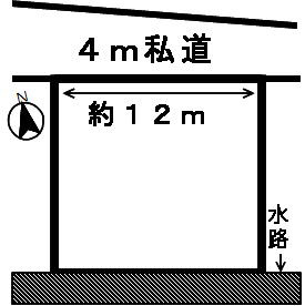 ４６７０６　岐阜市岩崎土地　の区画図