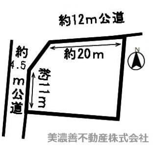 ４９０００　岐阜市日野西土地の区画図
