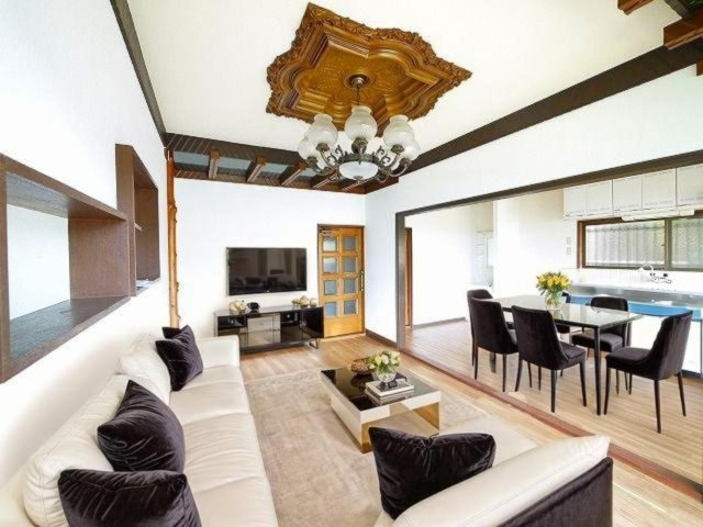 郡山新町テラスハウスの居間・リビング|CGで家具等を配置したもので家具等は含まれません