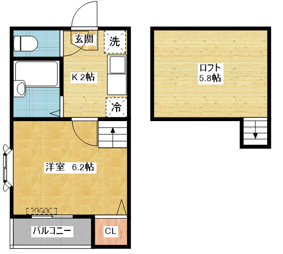 Kspace東別院❘名古屋市の賃貸ならMy賃貸の間取り|Kspace東別院