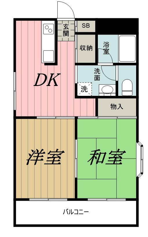 サンライズ春日の間取り