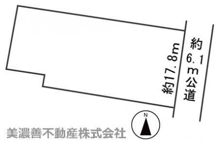 ５２５８１　各務原市那加前洞新町土地の区画図