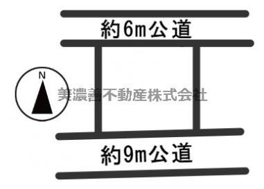 ５３７２４　岐阜市日野北土地の区画図