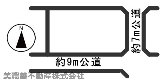 ５３７２９　岐阜市日野北土地の区画図