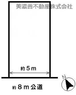 ４０７８６　岐阜市庵町土地の区画図