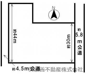 ４１１２３　一宮市木曽川町外割田土地の区画図