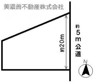 ４１７９１　美濃加茂市蜂屋町上蜂屋土地の区画図