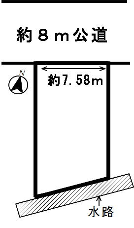 ４４８３７　本巣郡北方町加茂土地　の区画図