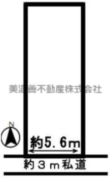 ４６５２２　岐阜市金園町土地の区画図