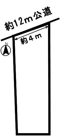 ４９０１５　岐阜市日野西土地　の区画図