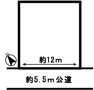 ５２５２８　岐阜市御望土地の区画図