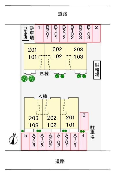 ファインステージBの区画図
