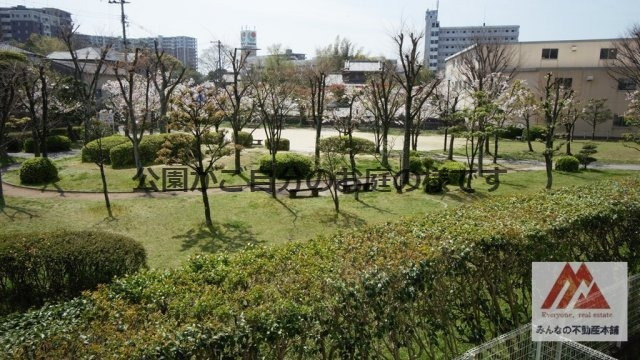 ファミールハイツ久留米弐番館の展望|桜満開
