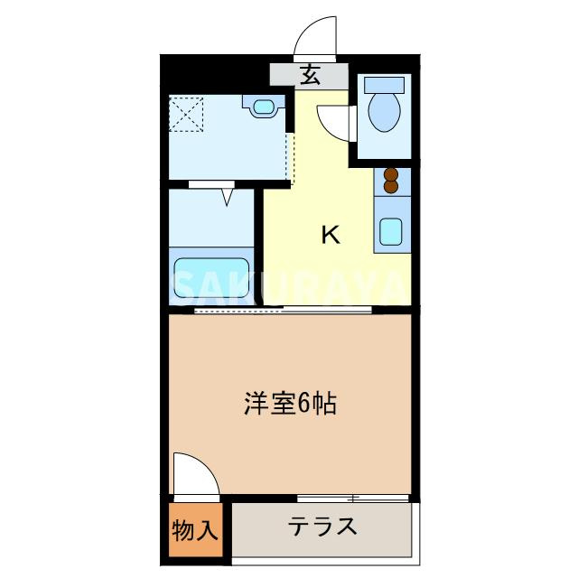 エスポワールMITAの間取り