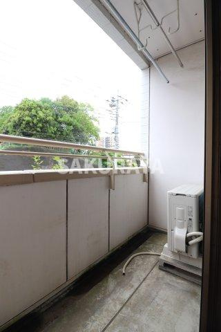 エスポワールMITAのバルコニー|2023年撮影。