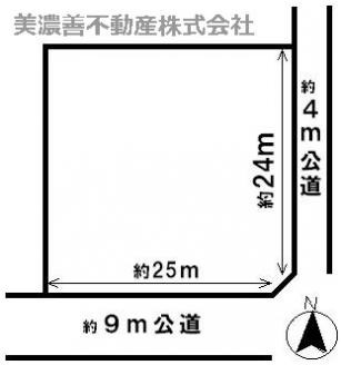 ３６７４４　岐阜市境川土地の区画図