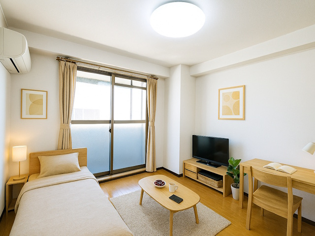 メゾンラポールの居間・リビング|CGで家具等を配置したもので家具等は含まれません。