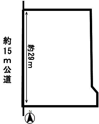 ３８４２９　岐阜市東川手土地の区画図