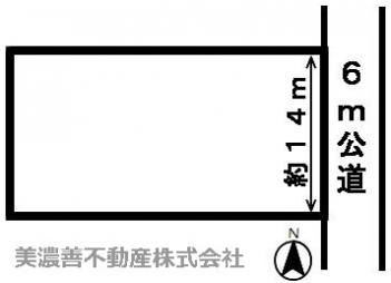 ４３６９５　一宮市北方町北方内沼土地　の区画図