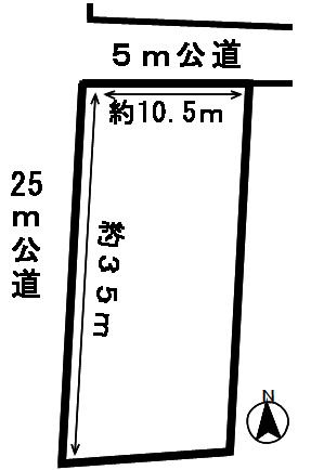 ４６７７２　岐阜市須賀土地の区画図
