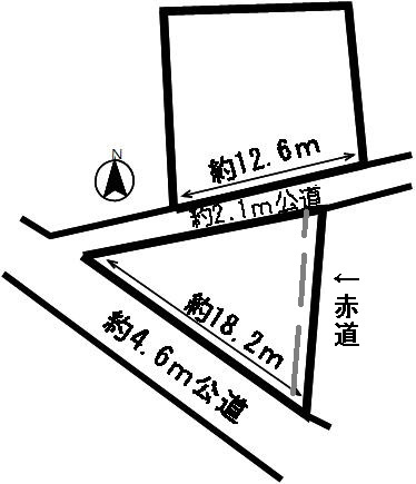 ５１４４８　羽島市江吉良町土地　の区画図
