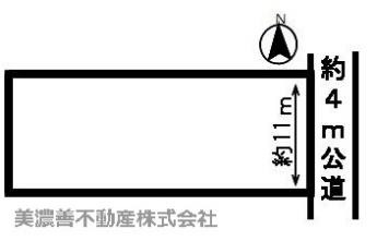 ５１５０１　岐阜市下奈良土地　の区画図