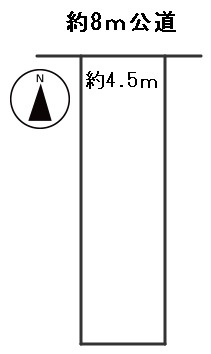 ５２１８９　岐阜市新興町土地　の区画図