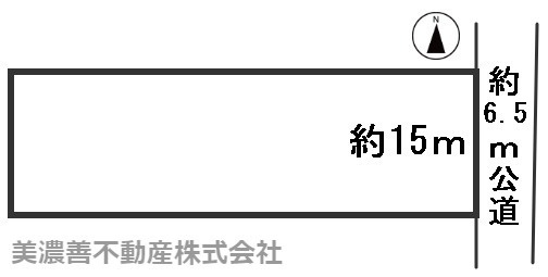 ３９２０１　山県市洞田土地の区画図