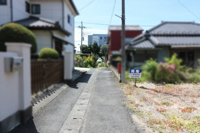 足利市助戸１丁目の売地の前面道路含む現地写真|前面道路含む現地写真です
