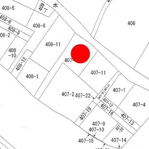 足利市今福町の売地の区画図