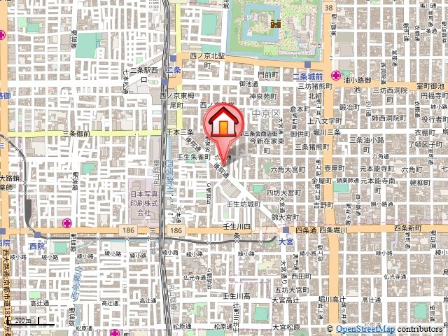 ラソ二条の地図