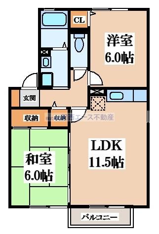 【間取り】 | サンメゾン塚脇