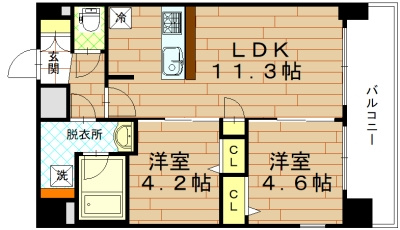 プレサンスTHE KYOTO 華苑の間取り