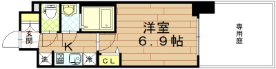 プレサンスTHE KYOTO華苑の間取り