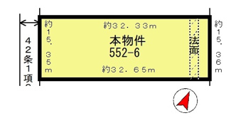 【土地図】 | 高島市新旭町安井川552-6　売土地